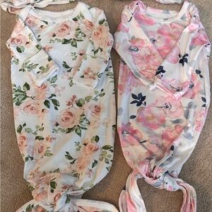 Floral Baby Gown Set
